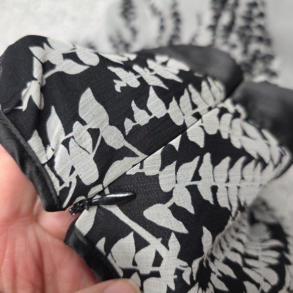 Express Dress Medium Black White Silk Mini Halter Babydoll Y2K Fairy Whimsigoth - Picture 8 of 16